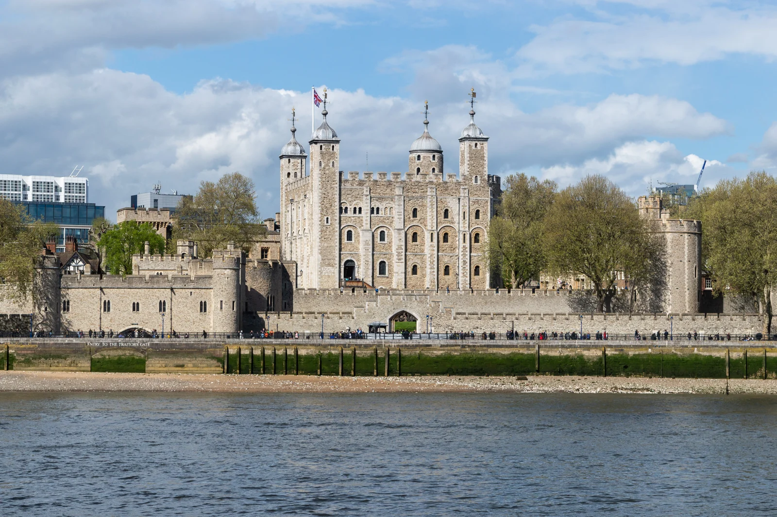 The Tower of London from across the River Thames